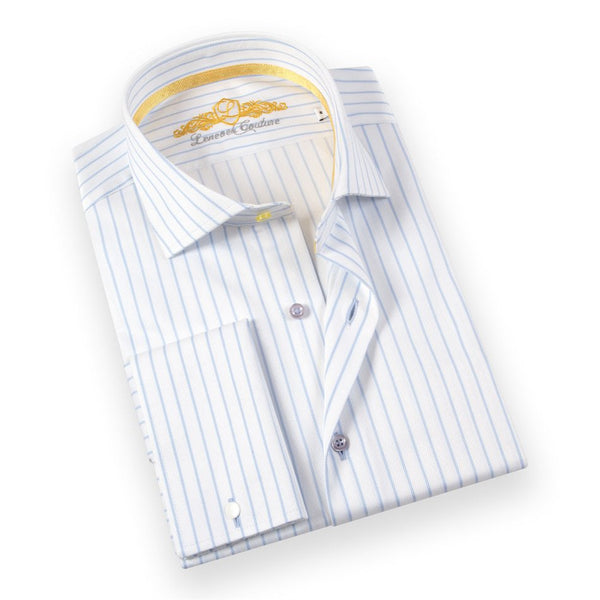 CHEMISE POIGNET DOUBLE MANCHES LONGUES LENEVEU COUTURE