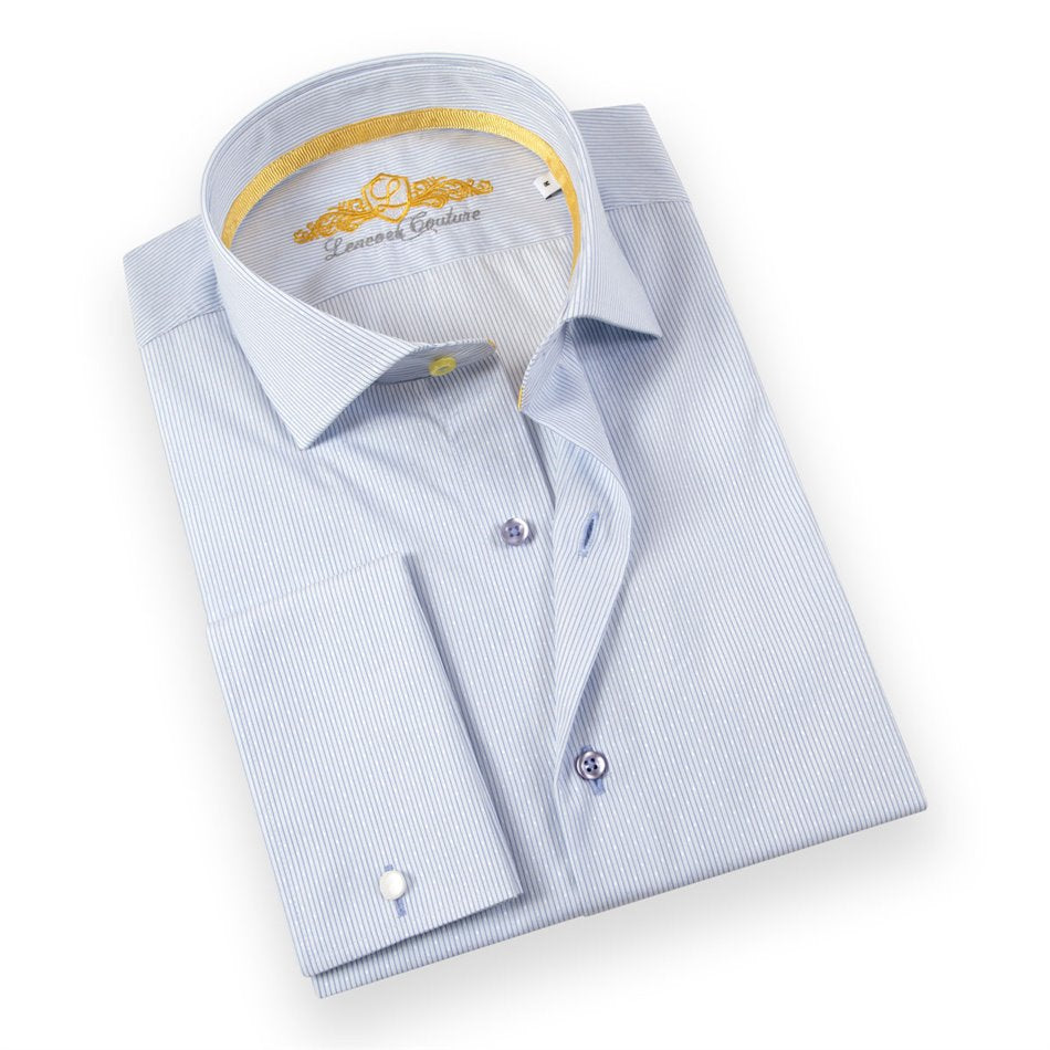 CHEMISE POIGNET DOUBLE MANCHES LONGUES LENEVEU COUTURE